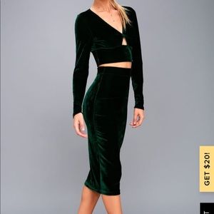 Holiday Christmas Party two piece cocktail dress